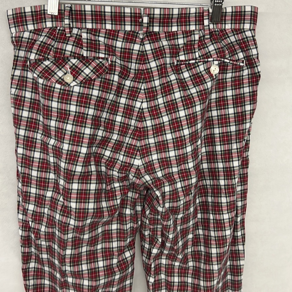 Mens Polo RL Ralph Lauren RL & Co Red White Green  Pants Golfing Dress 33 x 32 - Picture 7 of 7